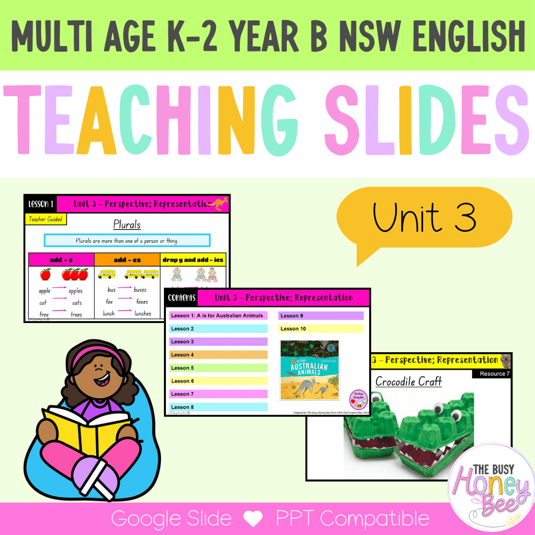 Multi Age K-2 Year B Term 1 English Teaching Slides Mega Bundle - Teaching Slides