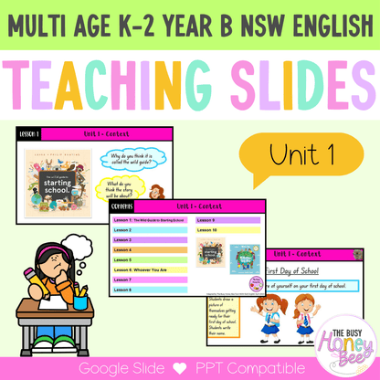 Multi Age K-2 Year B Term 1 English Teaching Slides Mega Bundle - Teaching Slides