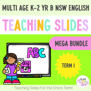 Multi Age K-2 Year B Term 1 English Teaching Slides Mega Bundle - Teaching Slides