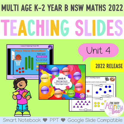 Multi Age K-2 Year B Term 1 Maths Teaching Slides Mega Bundle - Teaching Slides