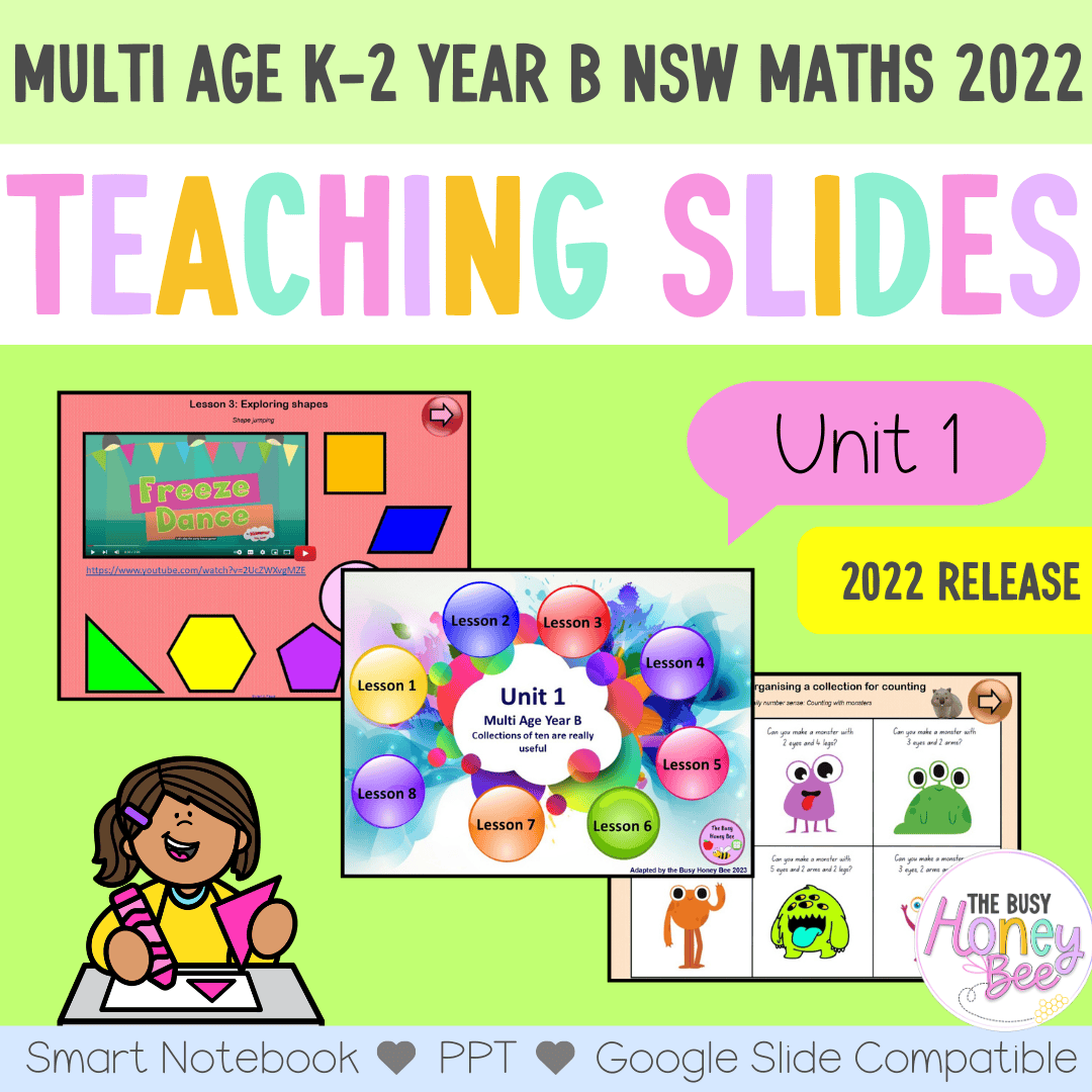 Multi Age K-2 Year B Term 1 Maths Teaching Slides Mega Bundle - Teaching Slides