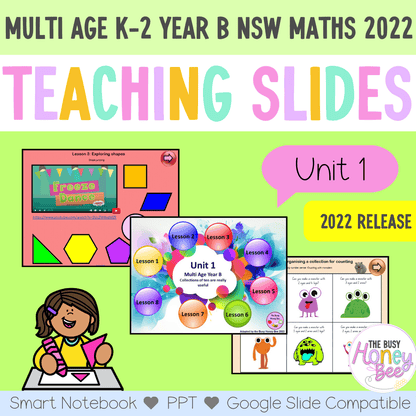 Multi Age K-2 Year B Term 1 Maths Teaching Slides Mega Bundle - Teaching Slides