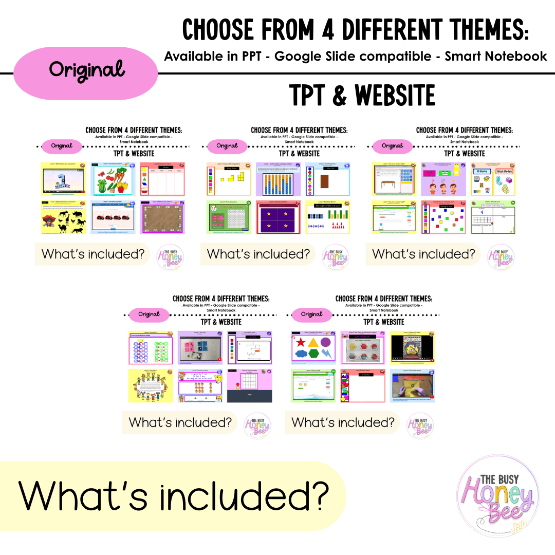 Multi Age K-2 Year B Term 1 Maths Teaching Slides Mega Bundle - Teaching Slides