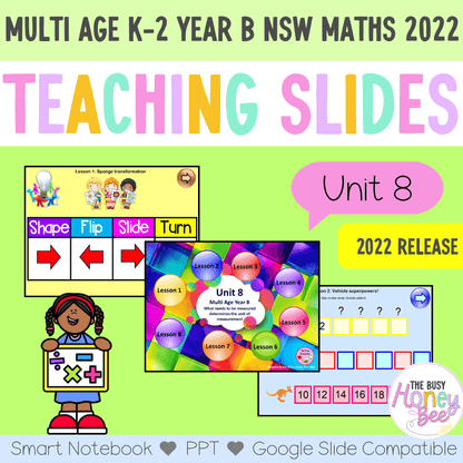 Multi Age K-2 Year B Term 2 Maths Teaching Slides Mega Bundle - Teaching Slides
