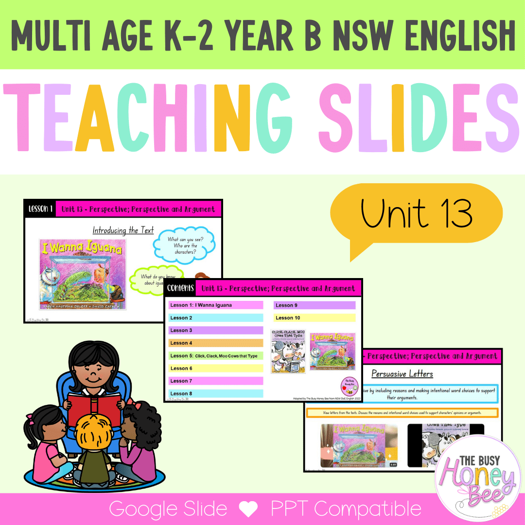 Multi Age K-2 Year B Term 3 English Teaching Slides Mega Bundle - Teaching Slides