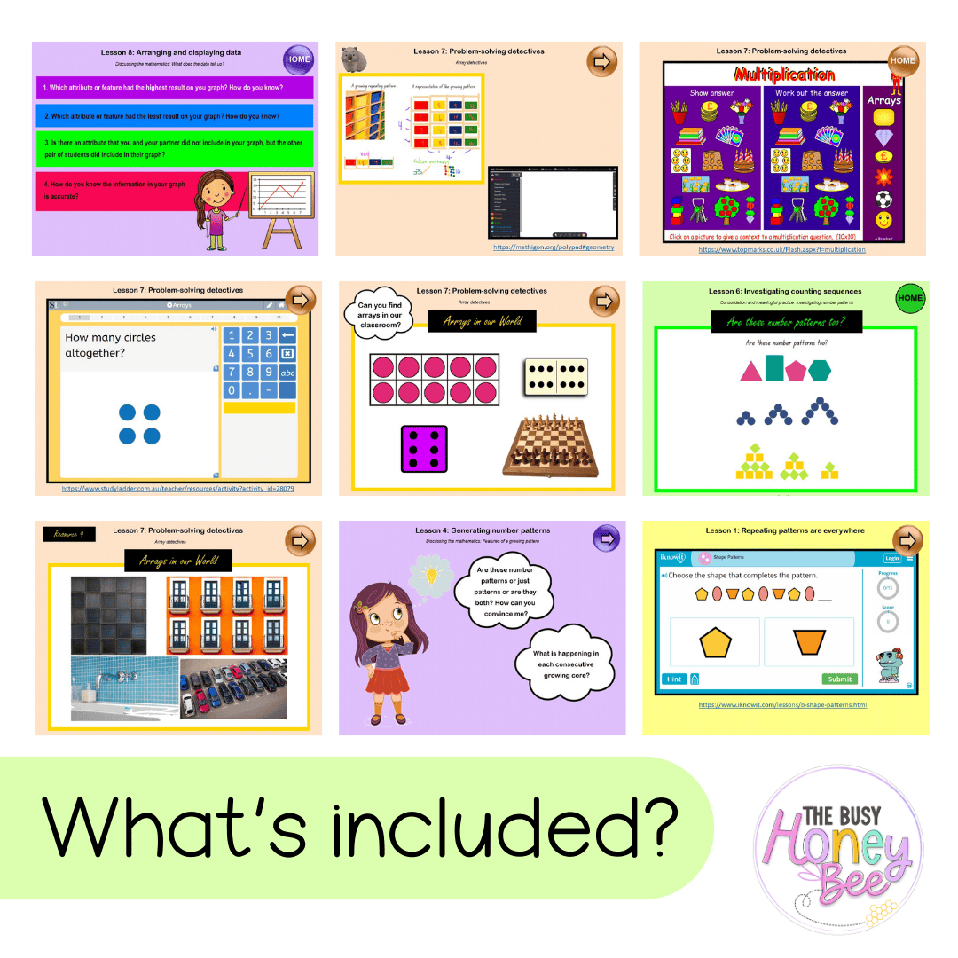 Multi Age K-2 Year B Term 3 Maths Teaching Slides Mega Bundle - Teaching Slides