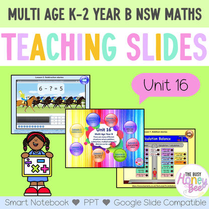 Multi Age K-2 Year B Term 4 Maths Teaching Slides Mega Bundle - Teaching Slides