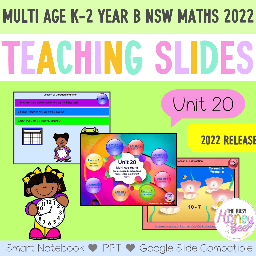 Multi Age K-2 Year B Term 4 Maths Teaching Slides Mega Bundle - Teaching Slides