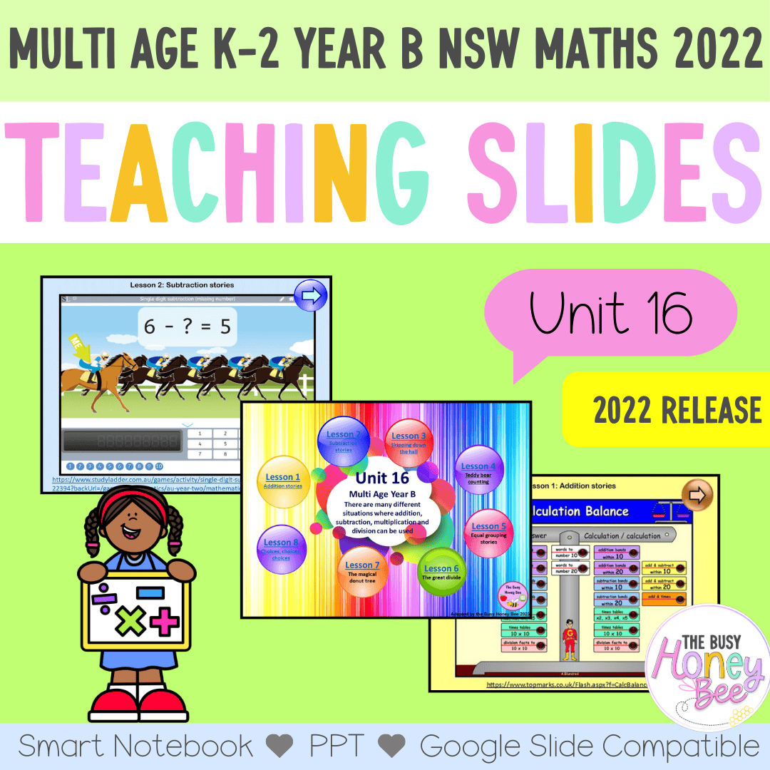Multi Age K-2 Year B Term 4 Maths Teaching Slides Mega Bundle - Teaching Slides
