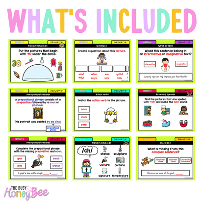Multi Age K-2 Year B Ultimate English Australian | NSW English Daily Review | Warm-Up Mega Bundle - Warm Up | Revision