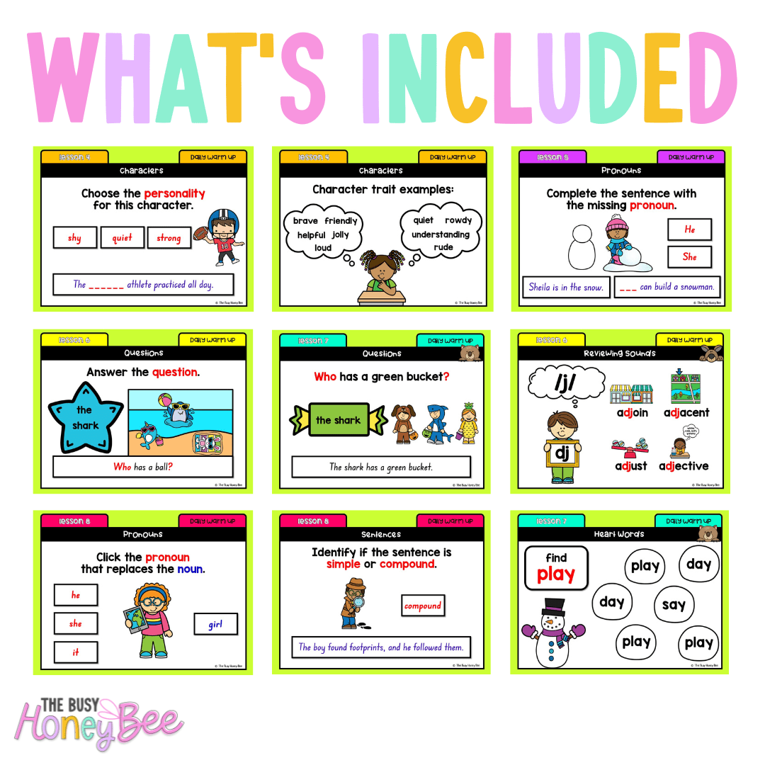 Multi Age K-2 Year B Ultimate English Australian | NSW English Daily Review | Warm-Up Mega Bundle - Warm Up | Revision