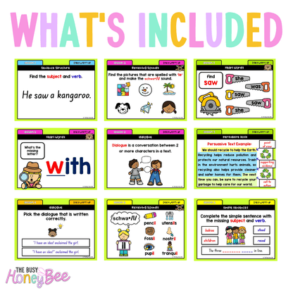 Multi Age K-2 Year B Ultimate English Australian | NSW English Daily Review | Warm-Up Mega Bundle - Warm Up | Revision