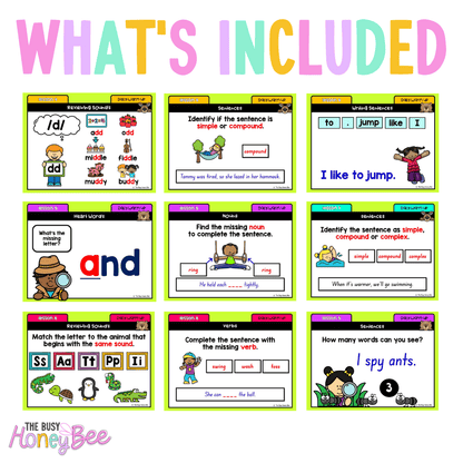 Multi Age K-2 Year B Ultimate English Australian | NSW English Daily Review | Warm-Up Mega Bundle - Warm Up | Revision