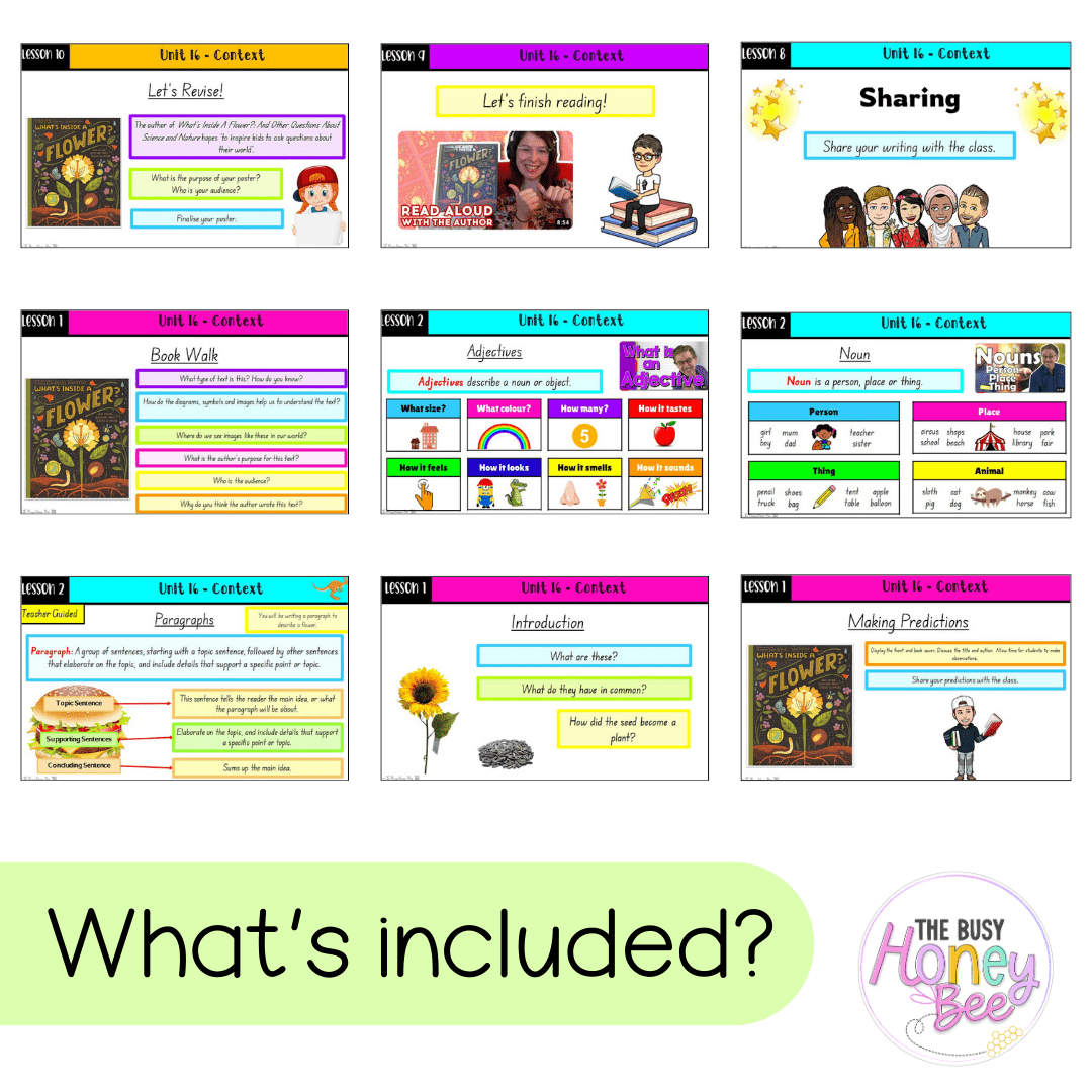 Multi Age K-2 Year B Ultimate English Teaching Slides Mega Bundle - Teaching Slides