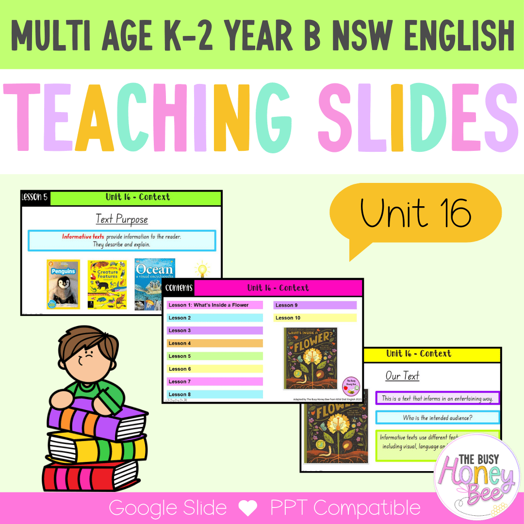 Multi Age K-2 Year B Ultimate English Teaching Slides Mega Bundle - Teaching Slides