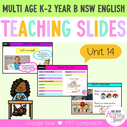 Multi Age K-2 Year B Ultimate English Teaching Slides Mega Bundle - Teaching Slides