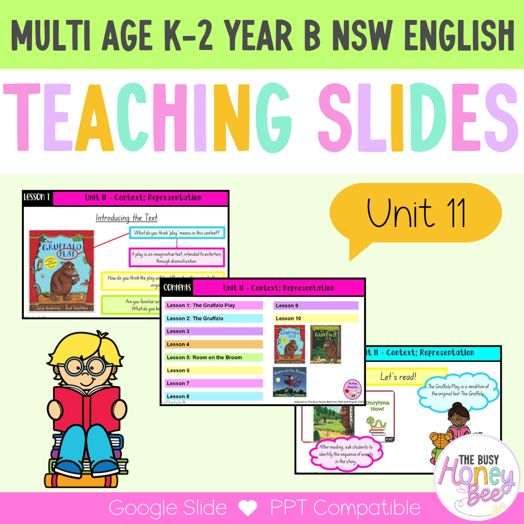Multi Age K-2 Year B Ultimate English Teaching Slides Mega Bundle - Teaching Slides