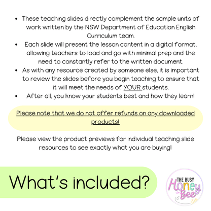 Multi Age K-2 Year B Ultimate English Teaching Slides Mega Bundle - Teaching Slides