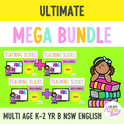 Multi Age K-2 Year B Ultimate English Teaching Slides Mega Bundle - Teaching Slides