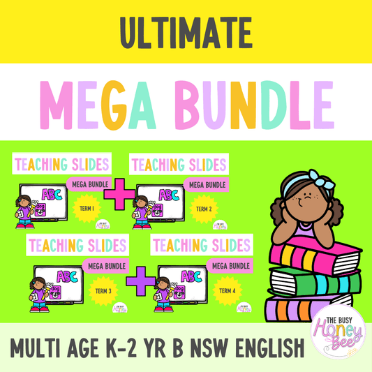 Multi Age K-2 Year B Ultimate English Teaching Slides Mega Bundle - Teaching Slides