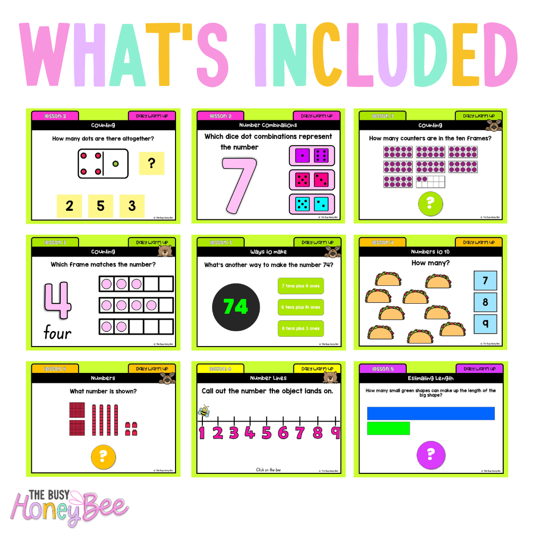 Multi Age K-2 Year B Ultimate Math Australian | NSW Math Daily Review | Warm-Up Mega Bundle - Warm Up | Revision