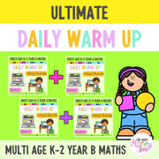 Multi Age K-2 Year B Ultimate Math Australian | NSW Math Daily Review | Warm-Up Mega Bundle - Warm Up | Revision
