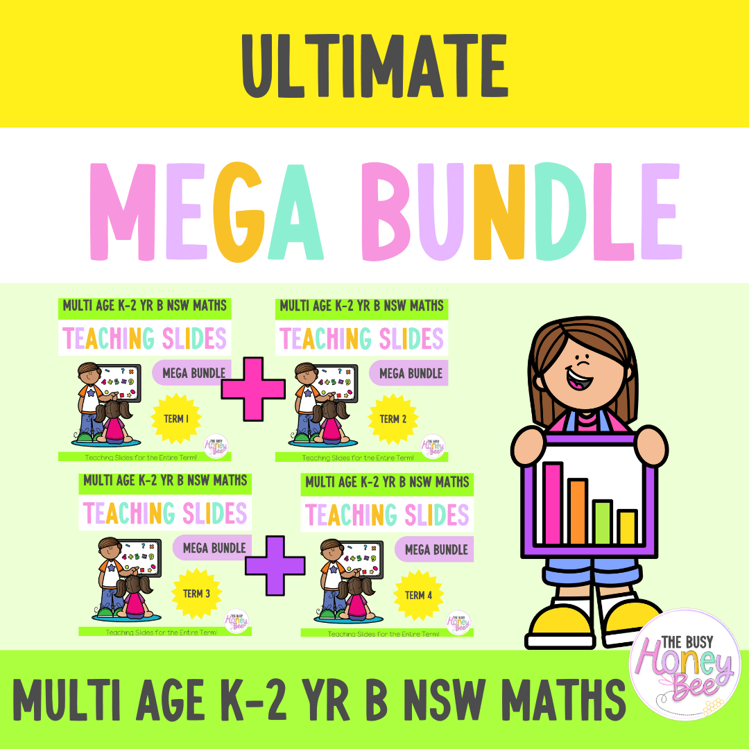 Multi Age K-2 Year B Ultimate Maths Teaching Slides Mega Bundle - Teaching Slides