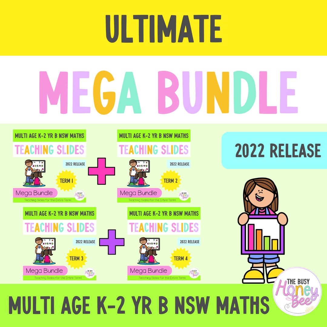 Multi Age K-2 Year B Ultimate Maths Teaching Slides Mega Bundle - Teaching Slides