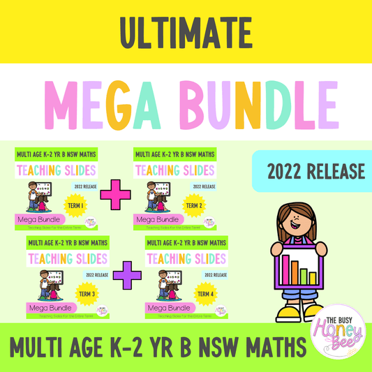 Multi Age K-2 Year B Ultimate Maths Teaching Slides Mega Bundle - Teaching Slides