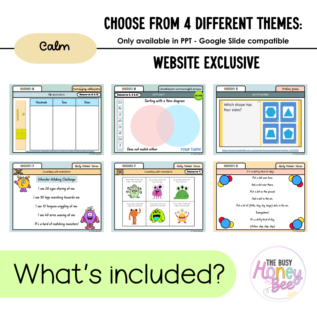 Multi Age K-2 Year B Unit 1 NSW Maths Teaching Slides 2022 - Teaching Slides