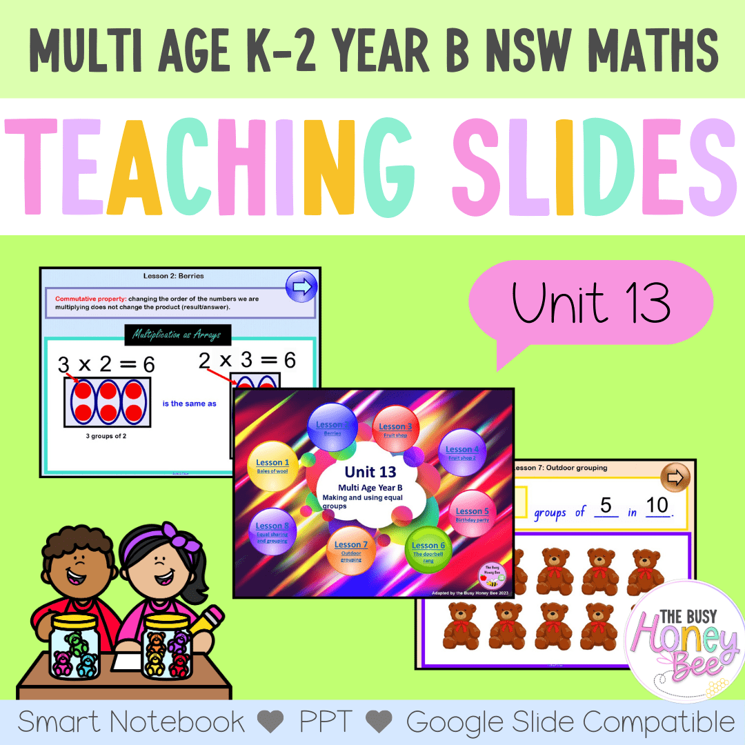 Multi Age K-2 Year B Unit 13 NSW Maths Teaching Slides - Teaching Slides