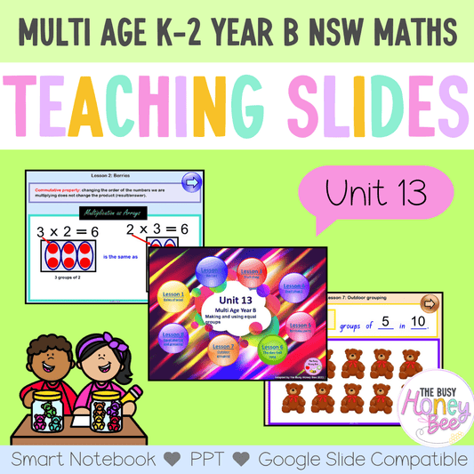 Multi Age K-2 Year B Unit 13 NSW Maths Teaching Slides - Teaching Slides