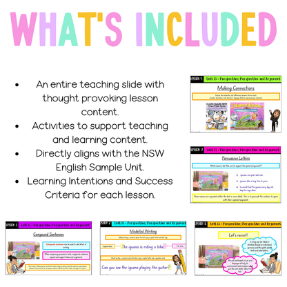 Multi Age K-2 Year B Unit 13 NSW Perspective and Argument English Teaching Slides - Teaching Slides