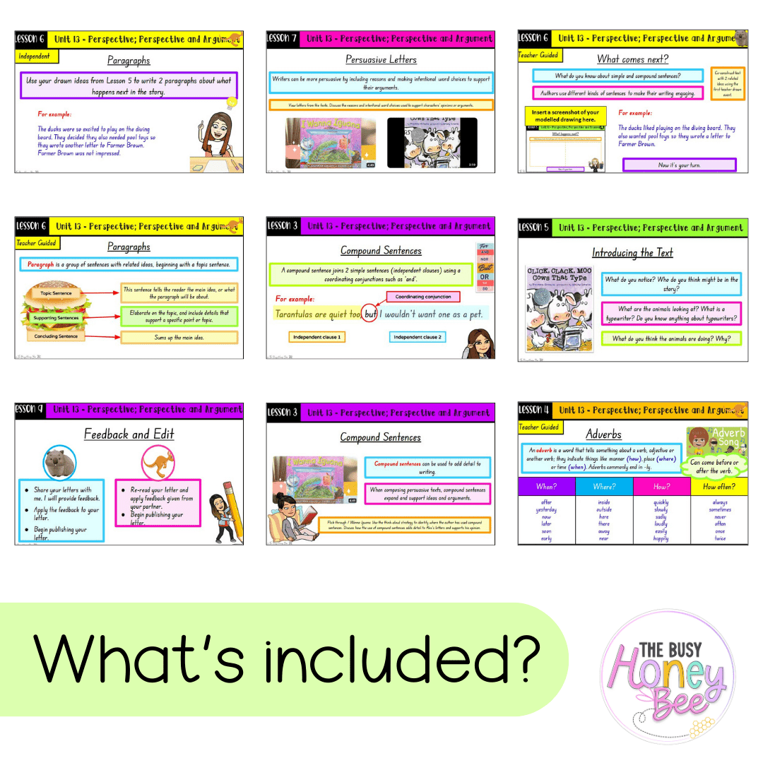 Multi Age K-2 Year B Unit 13 NSW Perspective and Argument English Teaching Slides - Teaching Slides