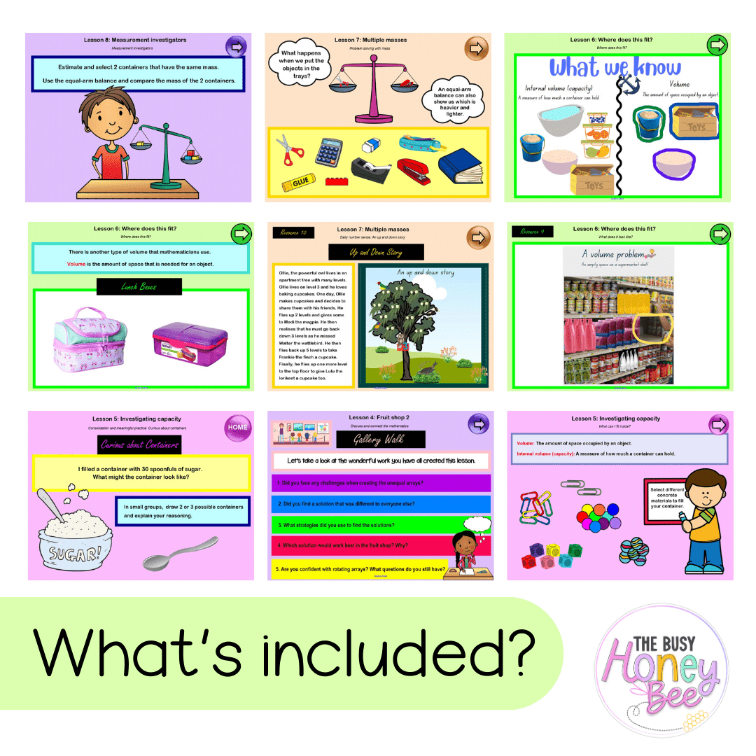 Multi Age K-2 Year B Unit 14 NSW Maths Teaching Slides - Teaching Slides