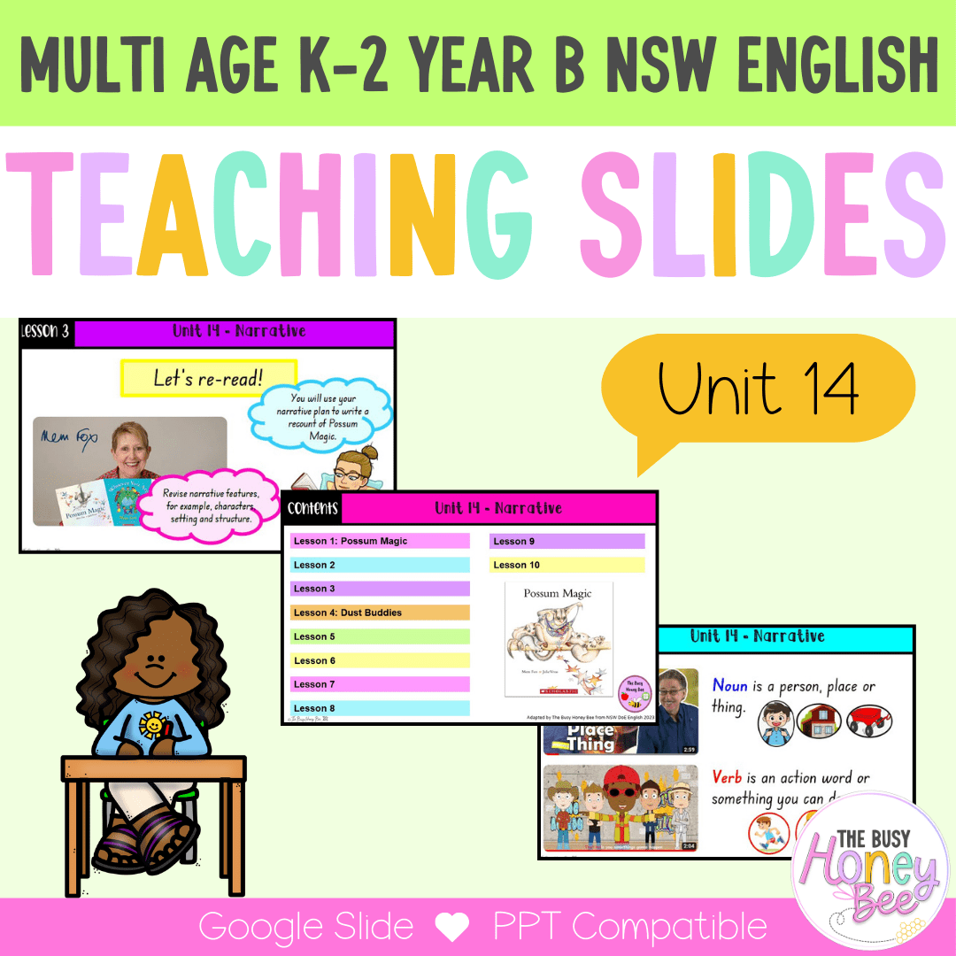 Multi Age K-2 Year B Unit 14 NSW Narrative English Teaching Slides - Teaching Slides
