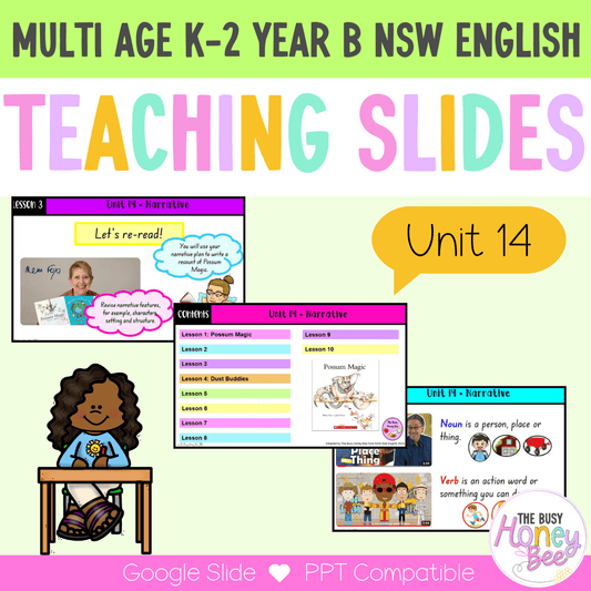 Multi Age K-2 Year B Unit 14 NSW Narrative English Teaching Slides - Teaching Slides