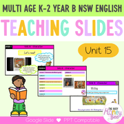 Multi Age K-2 Year B Unit 15 NSW Character English Teaching Slides - Teaching Slides