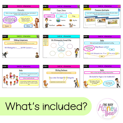 Multi Age K-2 Year B Unit 15 NSW Character English Teaching Slides - Teaching Slides