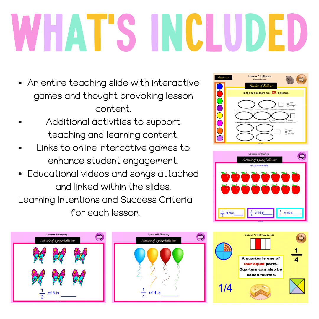 Multi Age K-2 Year B Unit 15 NSW Maths Teaching Slides - Teaching Slides