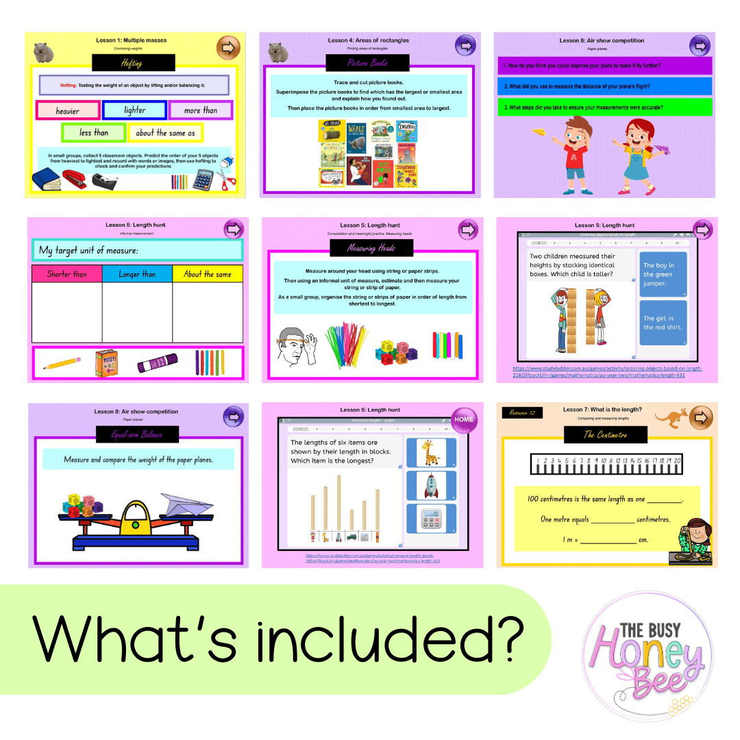Multi Age K-2 Year B Unit 17 NSW Maths Teaching Slides - Zip Folder: Smart Notebook, PowerPoint, Google Slide Compatible