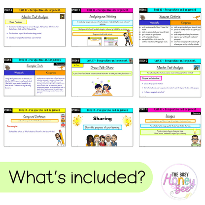Multi Age K-2 Year B Unit 17 NSW Perspective and Argument English Teaching Slides - Teaching Slides