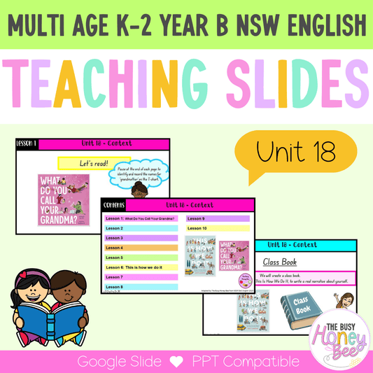 Multi Age K-2 Year B Unit 18 NSW Context English Teaching Slides - Teaching Slides