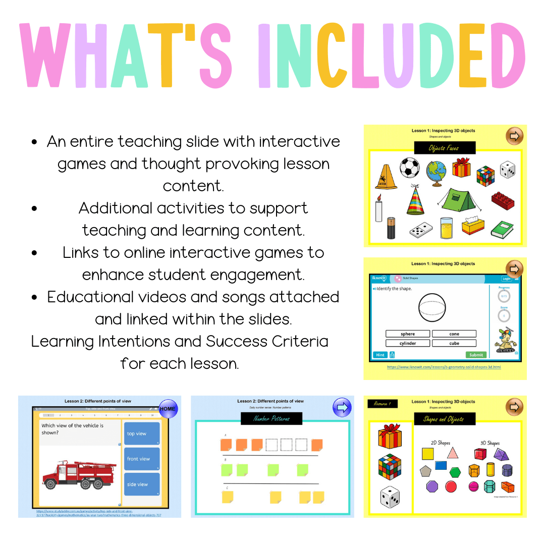 Multi Age K-2 Year B Unit 19 NSW Maths Teaching Slides - Zip Folder: Smart Notebook, PowerPoint, Google Slide Compatible