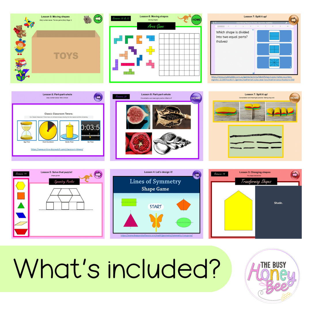 Multi Age K-2 Year B Unit 5 NSW Maths Teaching Slides - Teaching Slides
