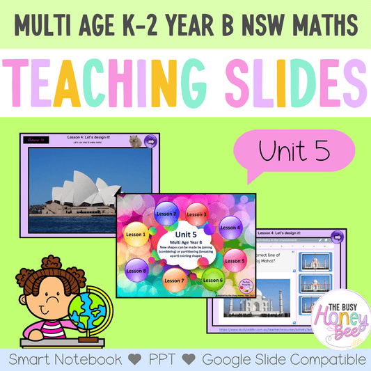 Multi Age K-2 Year B Unit 5 NSW Maths Teaching Slides - Teaching Slides