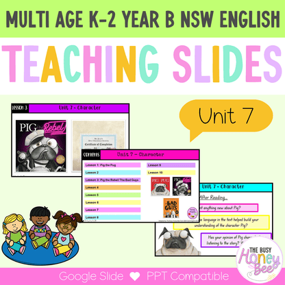 Multi Age K-2 Year B Unit 7 NSW Character English Teaching Slides - Teaching Slides