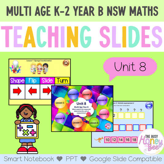 Multi Age K-2 Year B Unit 8 NSW Maths Teaching Slides - Teaching Slides