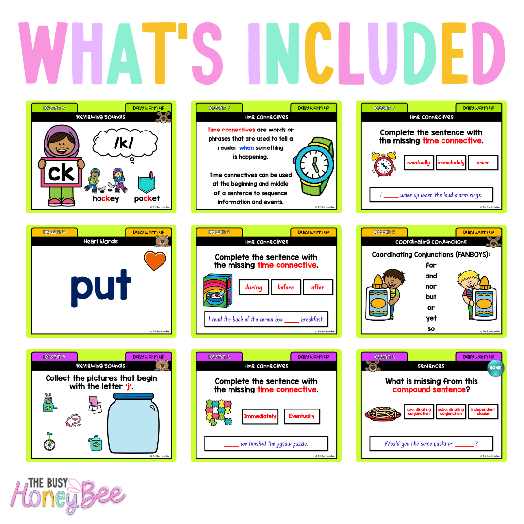 Multi Age K-2 Yr B Australian | NSW English Daily Review Term 3 Mega Bundle - Warm Up | Revision
