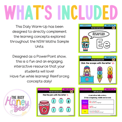 Multi Age K-2 Yr B Australian | NSW English Daily Review Term 3 Mega Bundle - Warm Up | Revision